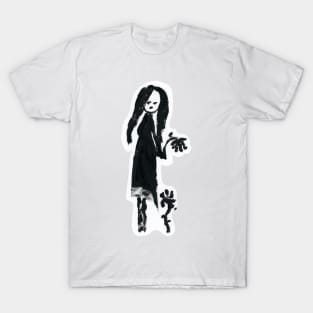 Stick girl (III/IV) and flowers (cut-out) T-Shirt